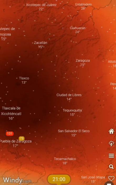 Popocatépetl contamina con dióxido de azufre a medio país 