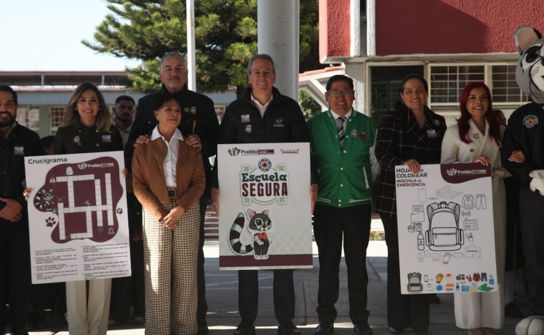 Encabeza Pepe Chedraui programa Escuela Segura para fortalecer la cultura de la prevención | Foto: Gobierno de Puebla.