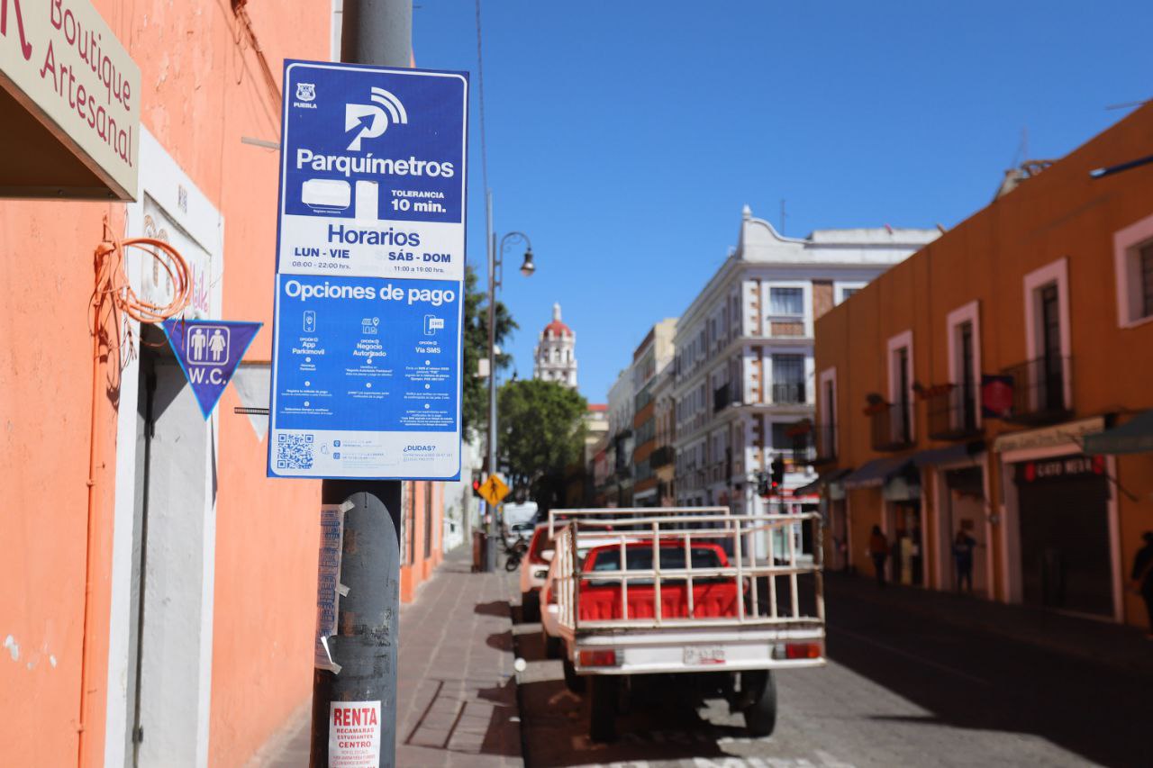 Parquímetros en Puebla recaudaron cerca de 2 millones de pesos en febrero