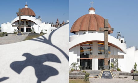 Por qué la iglesia de San Pedro Cholula tiene una cruz invertida en su entrada