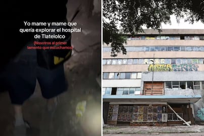 VIDEO Tiktokers huyen del hospital de Tlatelolco tras escuchar un lamento aterrador