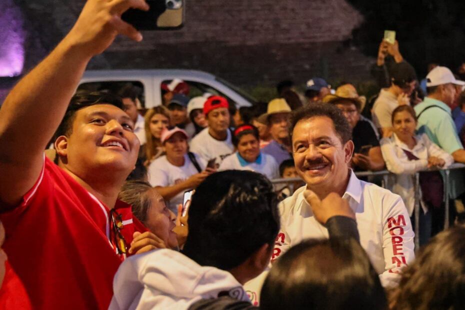 Nacho Mier acompañó a Claudia Sheinbaum durante su visita a Puebla este domingo | Fotos Especiales