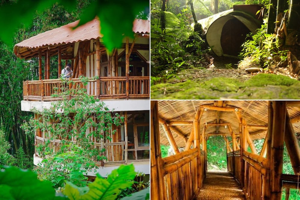 Cabañas ecológicas rodeadas de selva y cafetales en Cuetzalan, uno de los Pueblos Mágicos más bonitos de Puebla | Foto: Facebook Cabañas Tosepan Kali