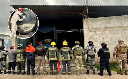 Tras explosión en Tepeaca, aseguran inmueble con pipas y tanques de huachicol