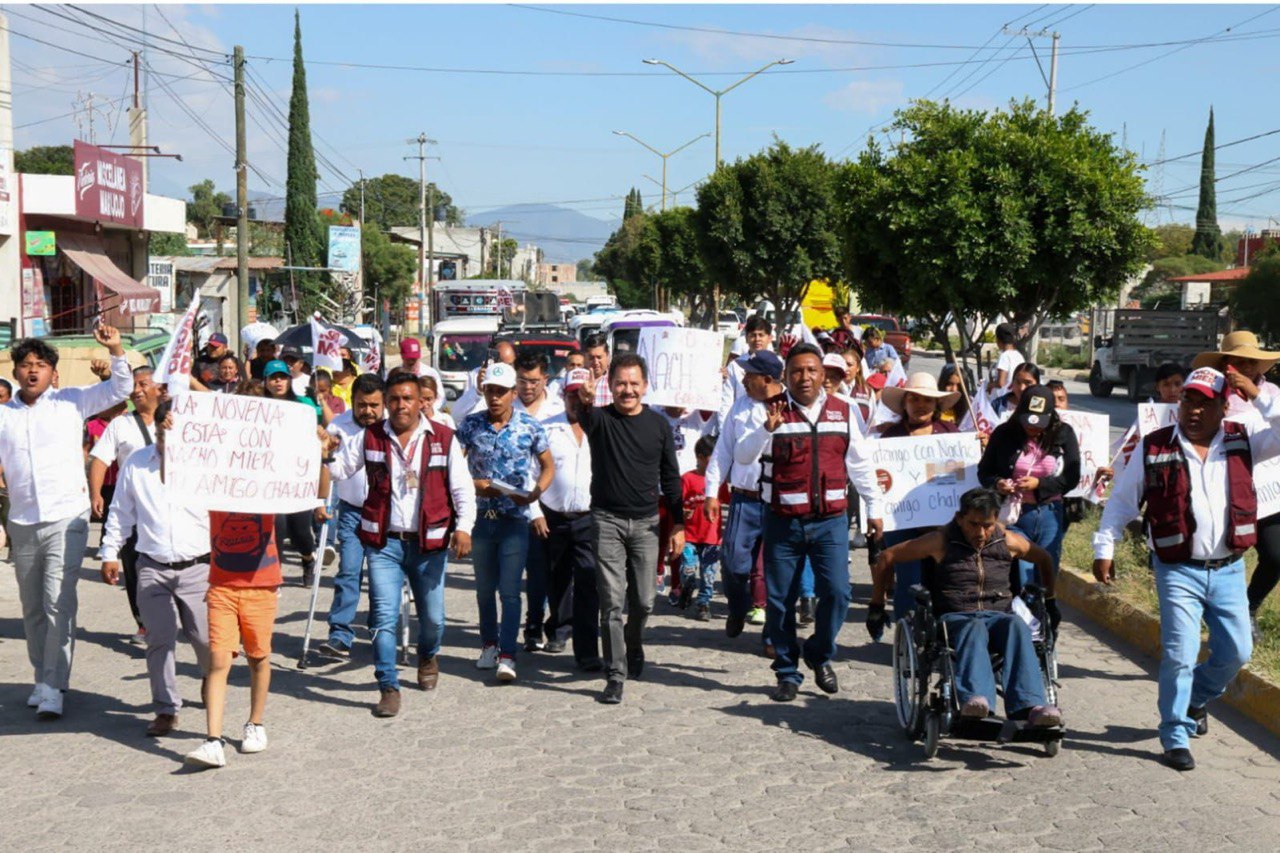 Nacho Mier recibe respaldo popular en recorrido por Acatzingo
