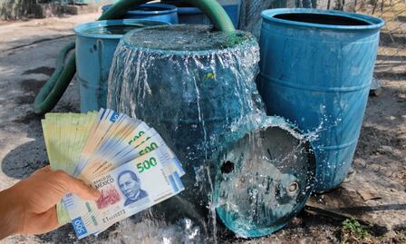 ¿Cuánto cobra una pipa de agua para llenar un tinaco?