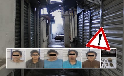 Cateo en el Mercado La Unión deja cinco detenidos y droga asegurada