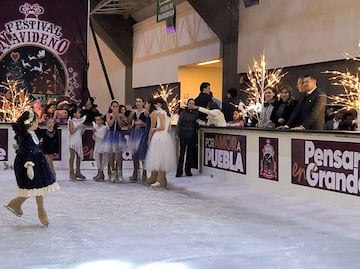 Horarios y tiempos de espera en la pista de hielo del Festival Navideño de Puebla