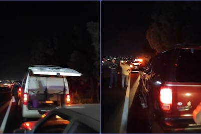 Asalto masivo en la autopista Puebla-Atlixco, hay 12 conductores afectados