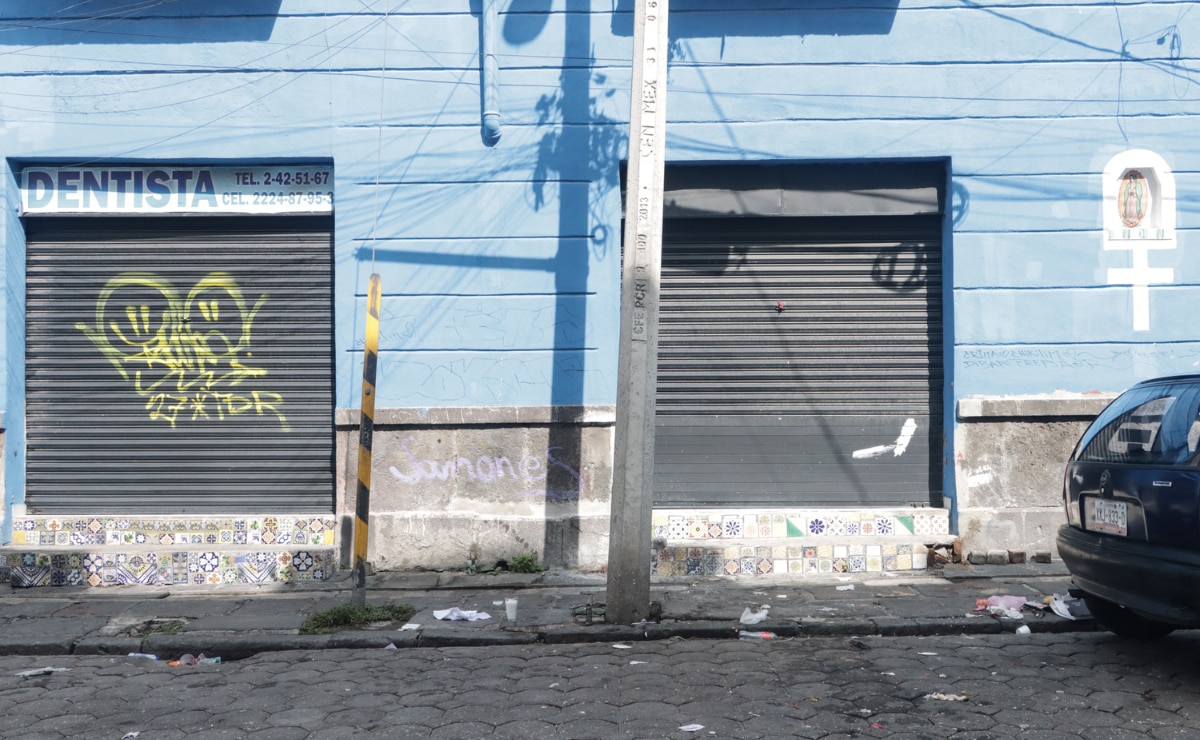 Hallan cuerpo dentro de un tambo en calles del Centro Histórico de Puebla I Foto: EsIMagen