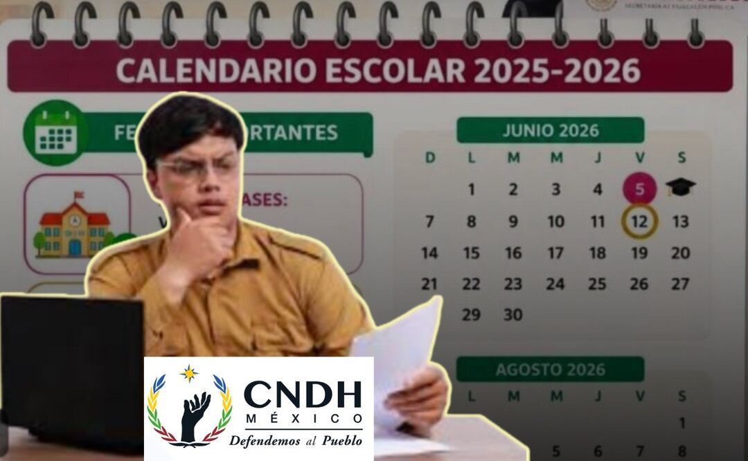 La CNDH alertó sobre posibles afectaciones tras la propuesta de reducir el ciclo escolar | Foto: RRSS/Freepik