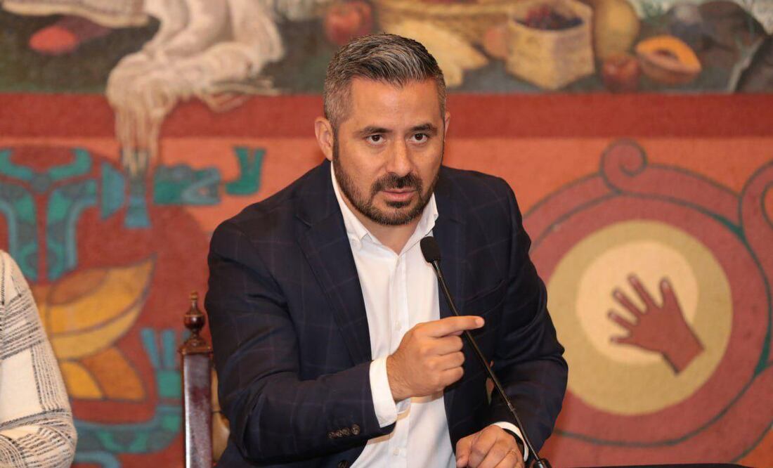 Adán Domínguez aclaró la situación financiera en el municipio de Puebla | Foto: Ayuntamiento de Puebla
