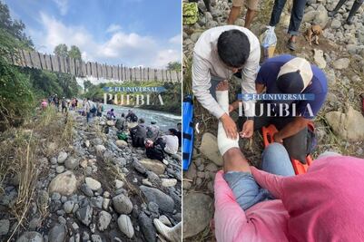 Colapsa puente colgante en Hueytamalco, hay tres lesionados