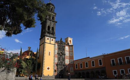 El templo de San Francisco y su singular fachada de cantera
