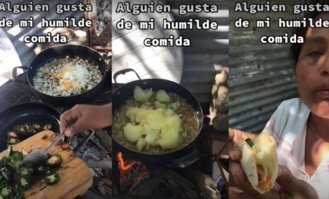 Mujer cocina para 4 personas con 50 pesos y se vuelve viral