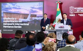 Modernización del Aeropuerto Hermanos Serdán proyecta a Puebla hacia 2030: Armenta Mier