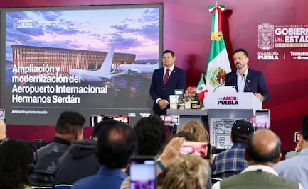 Modernización del Aeropuerto Hermanos Serdán proyecta a Puebla hacia 2030: Armenta Mier