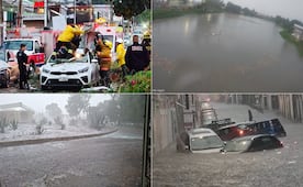 Tormenta en Puebla deja una persona muerta, varias inundaciones y autos varados 