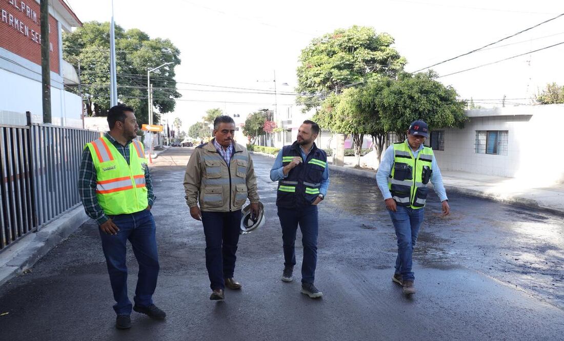 Estas labores de reencarpetamiento tiene como objetivo mejorar las condiciones de circulación, seguridad y calidad de vida | Foto: Ayuntamiento de Puebla