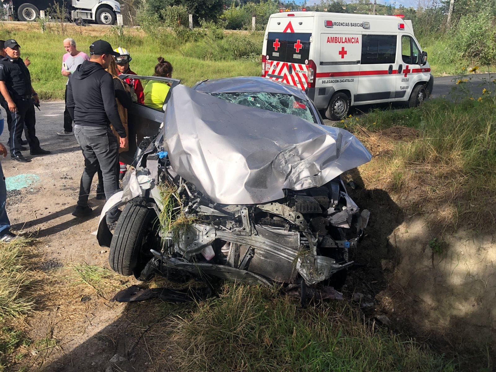 El accidente ocurrió el sábado 7 de octubre |Créditos La Noticia Digital de Tlaxcala