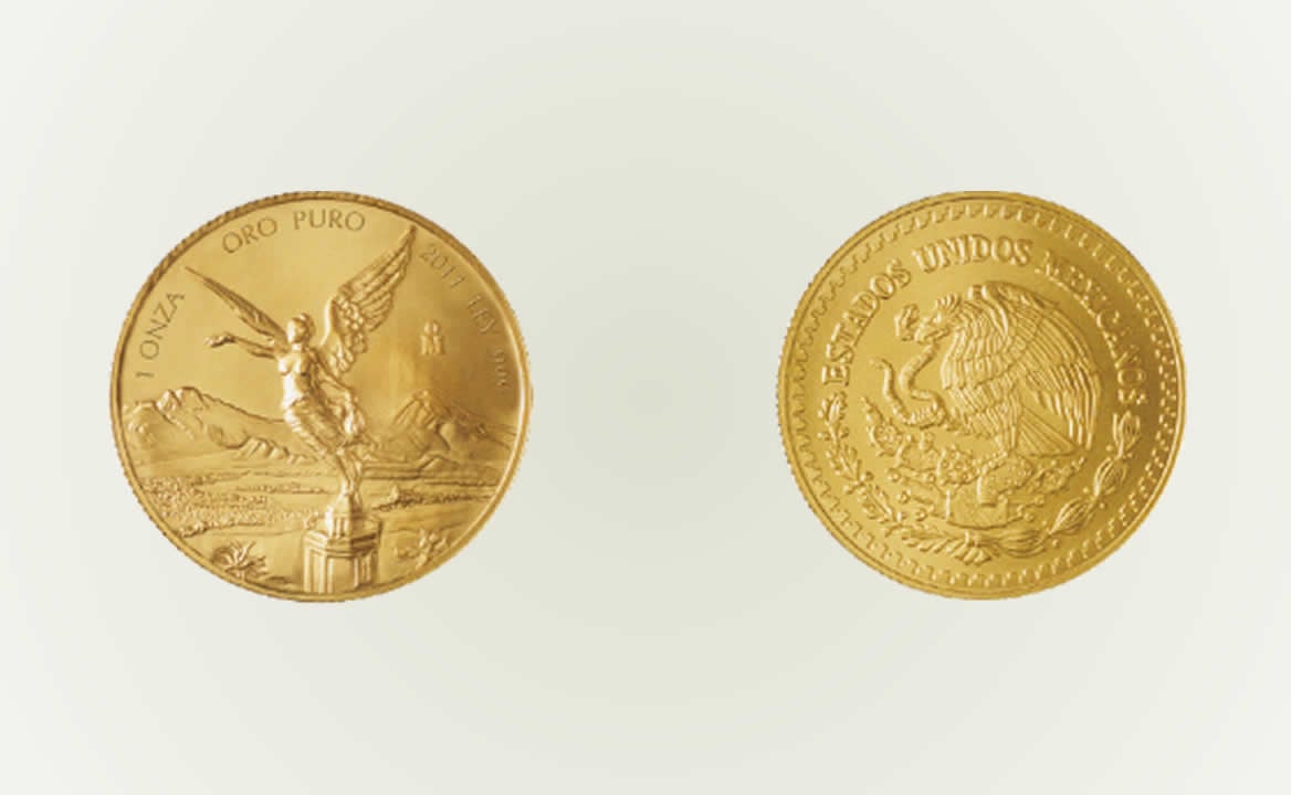 Cuáles son las monedas de oro que se venden en México