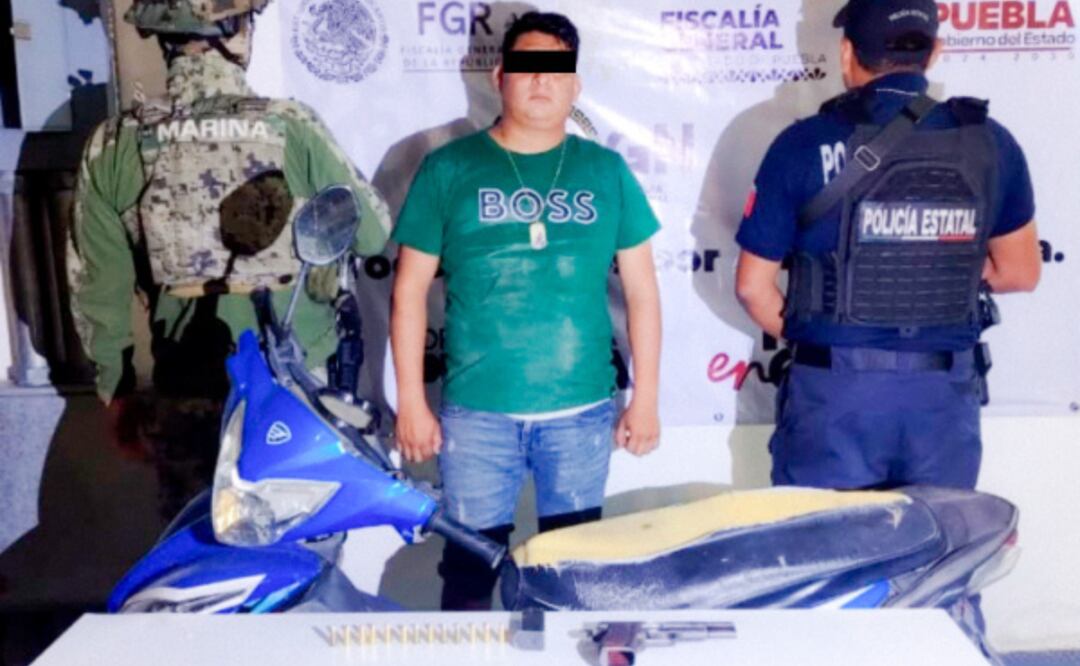Erik N., cuenta con antecedentes penales por portación de arma de fuego sin licencia | Foto: SSP