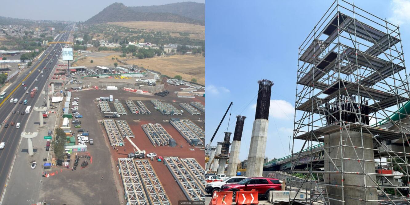 Cierres viales por la construcción de la línea de Trolebús Santa Martha-Chalco / Foto: Redes Sociales