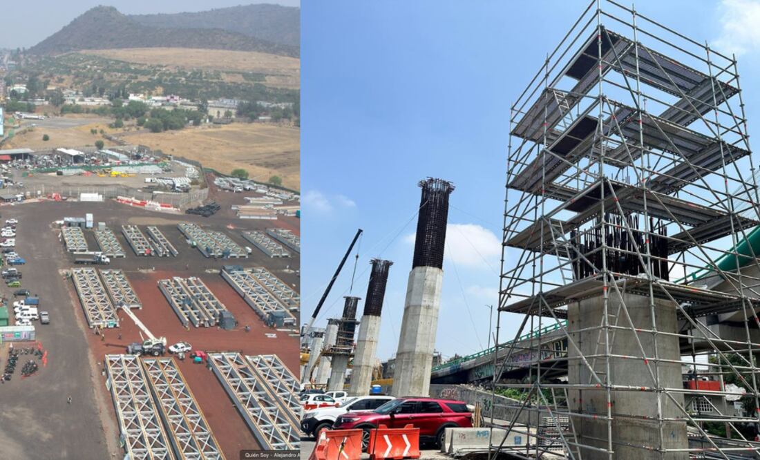 Cierres viales por la construcción de la línea de Trolebús Santa Martha-Chalco / Foto: Redes Sociales