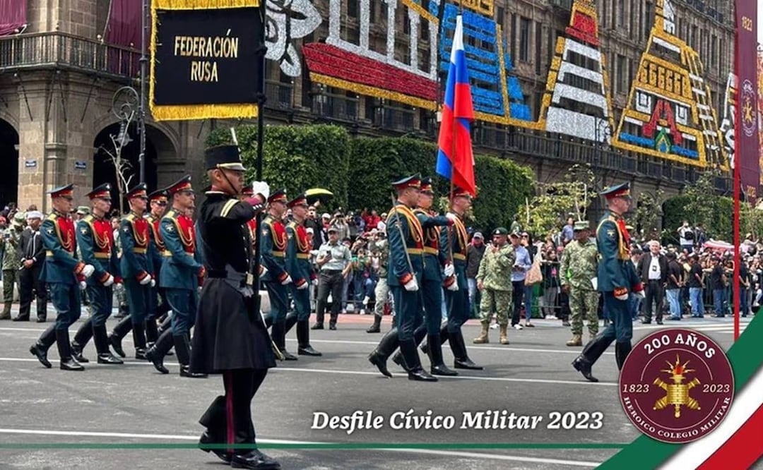 Federación Rusa en Desfile militar del 16 de septiembre en México. Foto: Especial
