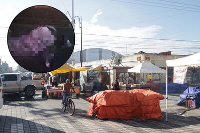 Abandonan dos cuerpos emplayados en el Centro Histórico de Puebla