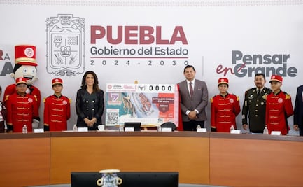 Lotería Nacional y Gobierno del Estado develan Billete Conmemorativo a la Batalla de Puebla