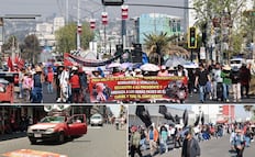 Marcha de la 28 de Octubre desata caos vial y enojo en Puebla