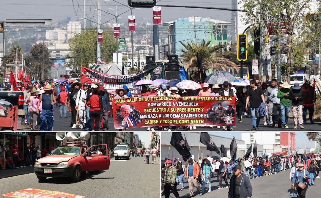 La marcha de la 28 de Octubre desquició el tráfico en Puebla | Foto: EsImagen