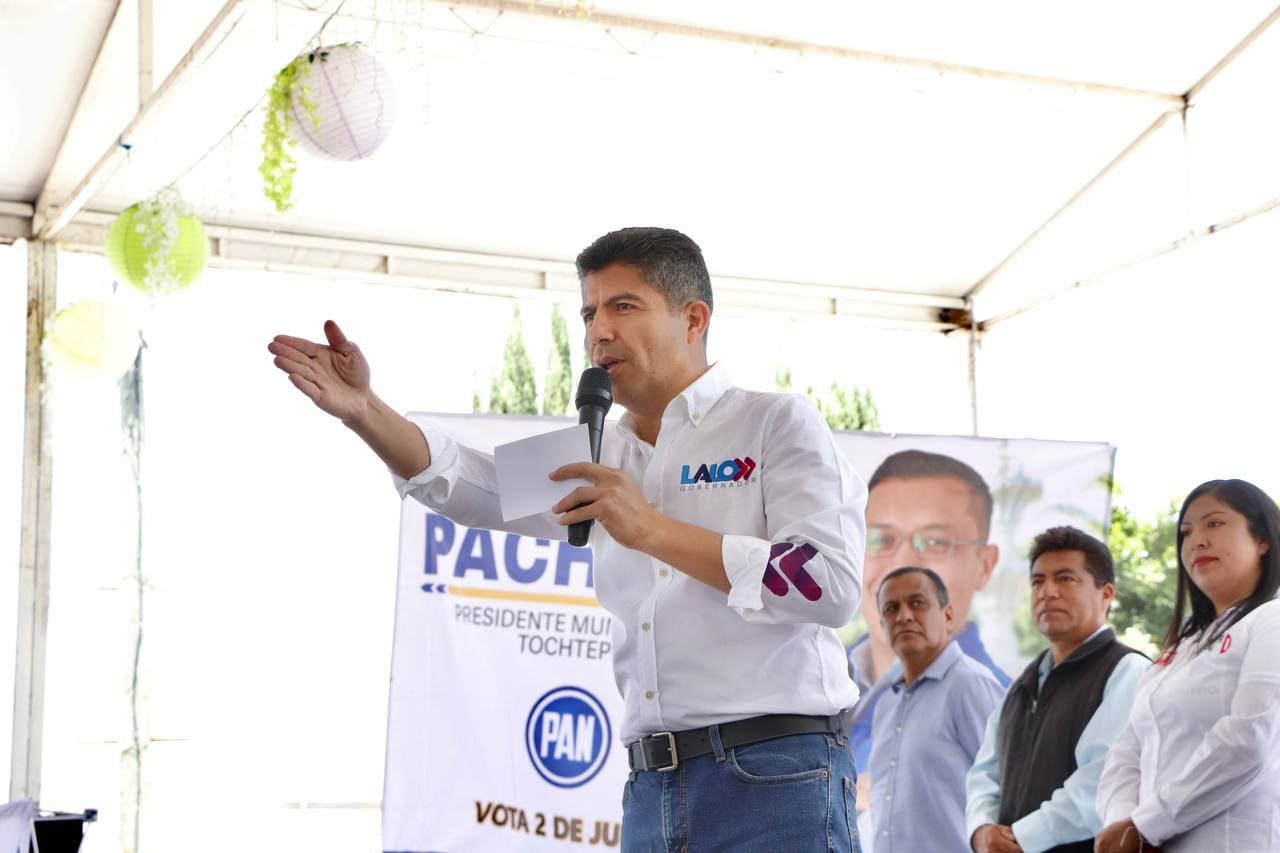 Mejor rumbo, progreso y experiencia para Puebla, ofrece Lalo Rivera