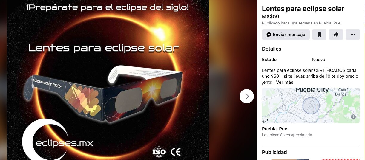 El eclipse solar podrá verse este 8 de abril en México