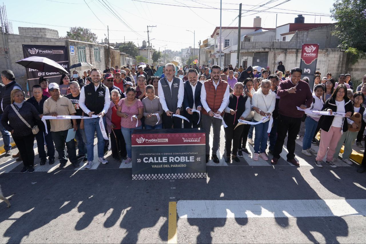 Pepe Chedraui entregó una nueva calle en Puebla | Foto: Ayuntamiento de Puebla