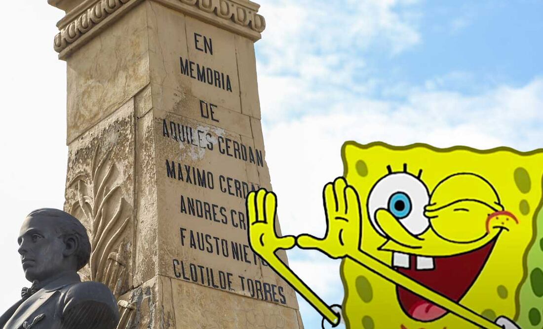 El monumento presenta errores ortográficos | Foto: Agencia Es Imagen para El Universal Puebla