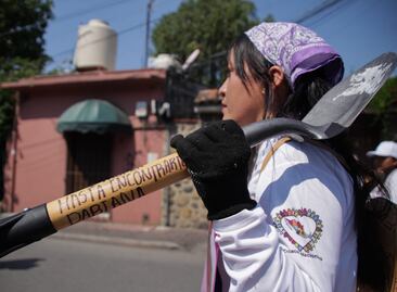 Mujeres buscadoras exigen justicia este 8M en Puebla