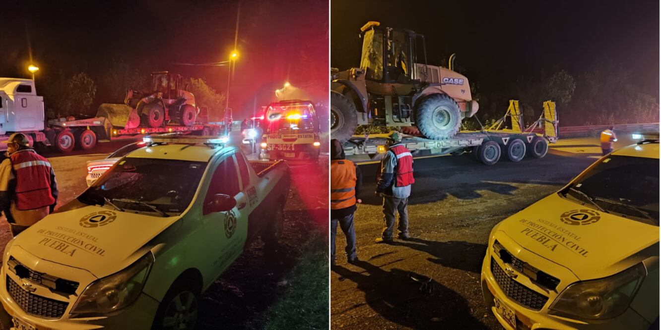 Cierre por deslave en la autopista Puebla-Orizaba, a la altura del kilómetro 231/ Foto: Redes Sociales