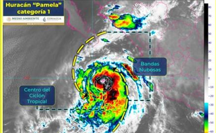 "Pamela" se convierte en huracán categoría 1; ocasionará lluvias en estos estados