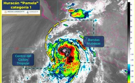 "Pamela" se convierte en huracán categoría 1; ocasionará lluvias en estos estados
