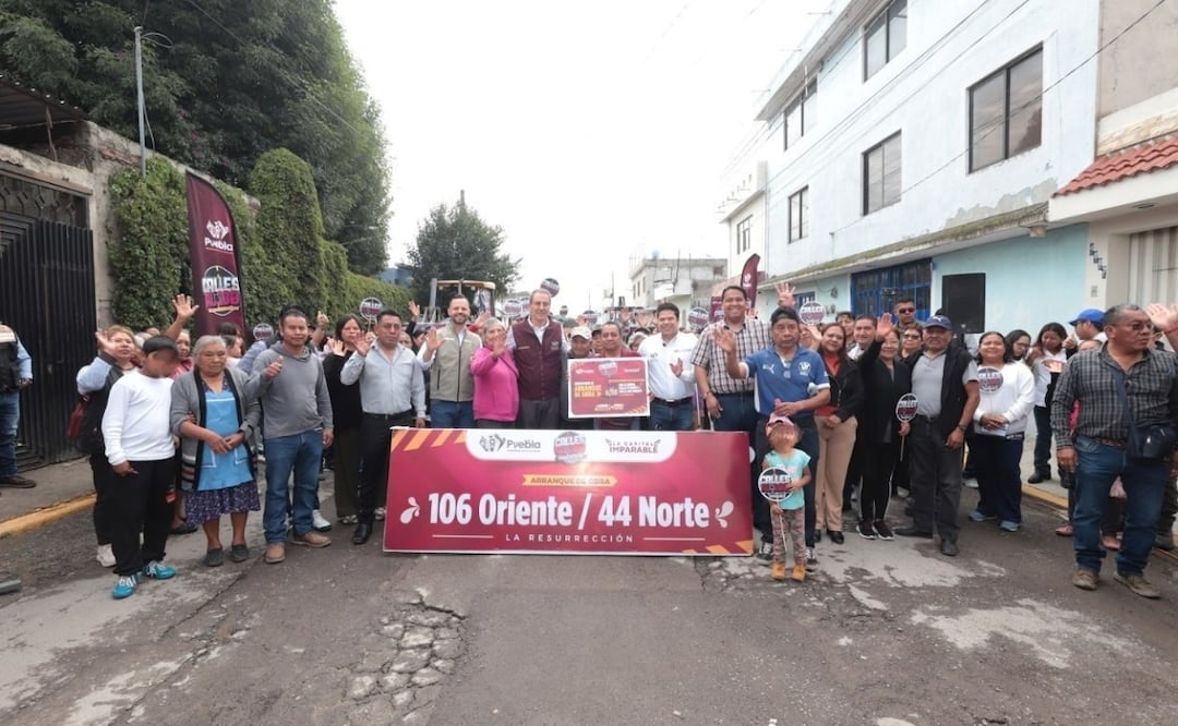 Como parte de los trabajos de rehabilitación de las calles 106 Oriente – 44 Norte – Carril, se colocará carpeta asfáltica en una longitud total de mil 60 metros | Foto: Ayuntamiento de Puebla