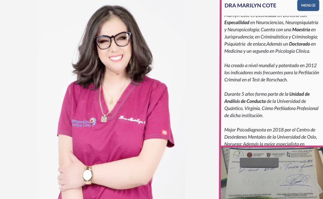 Aunque ella coloca logos en sus recetas, la información no coincide con la de la casa de estudios / Foto: Redes sociales