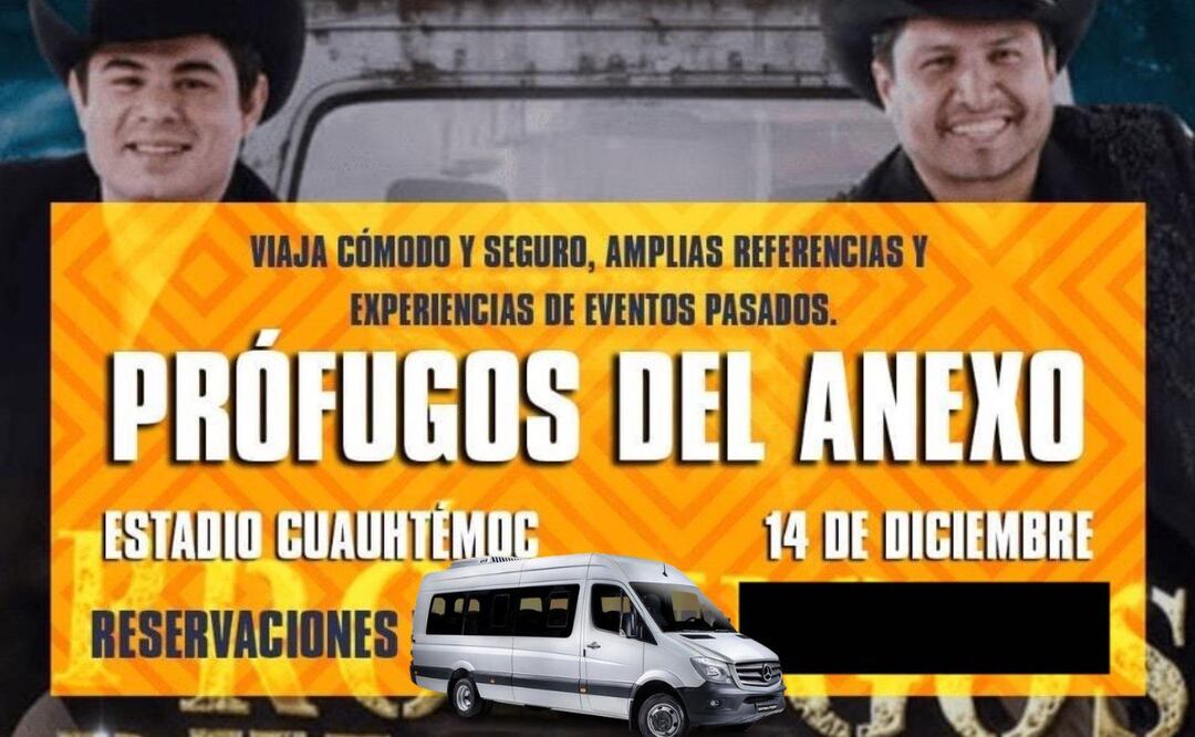 Se organizan tours de fanáticos para el concierto Prófugos del Anexo I Foto: Facebook