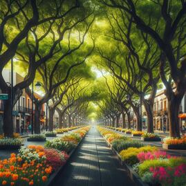 Así se vería Puebla si tuviera más árboles para enfrentar el calor, según la IA