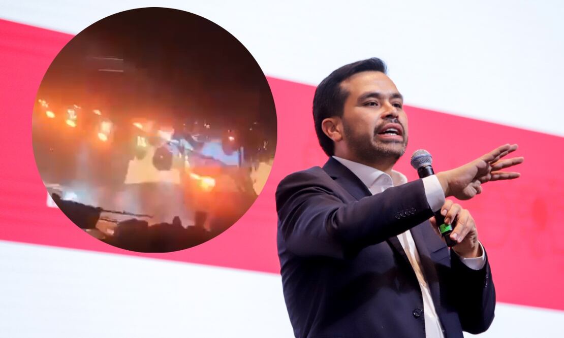 Caída del escenario durante mitin de Álvarez Máynez deja varios heridos y muertos | Foto: Producción El Universal