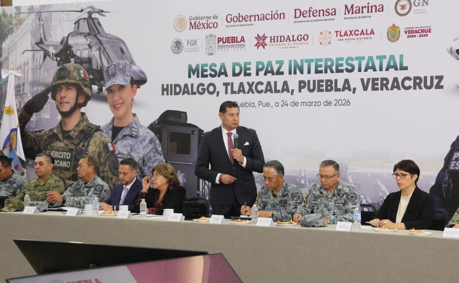 Instalan Mesa de Paz Interestatal entre Hidalgo, Tlaxcala, Veracruz y Puebla