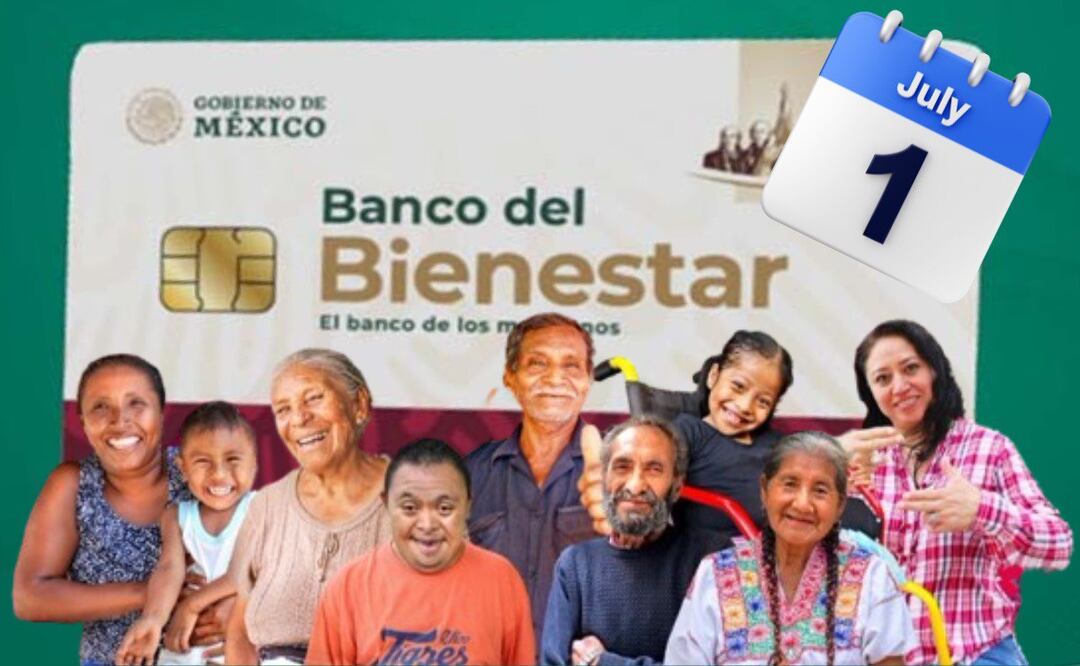 Consulta el calendario de pagos del Bienestar del segundo semestre del 2025 | Foto: Secretaría de Bienestar/Canva