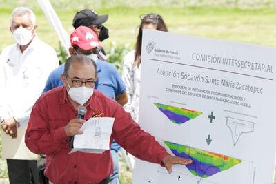 Conoce a Pedro Rodríguez, el investigador que busca el origen del socavón en Puebla