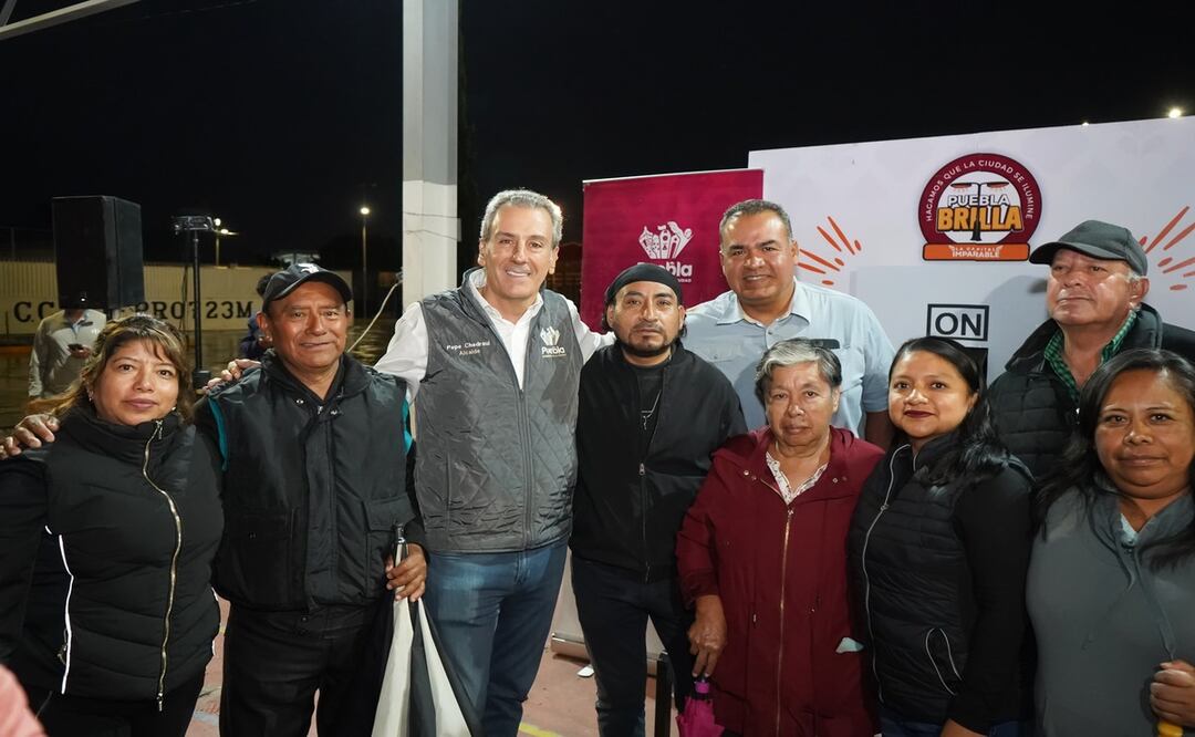 La Secretaría de Servicios Públicos modernizó el sistema de alumbrado público de la zona | Foto: Ayuntamiento de Puebla